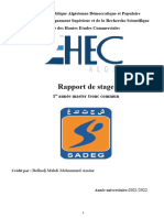 Rapport de Stage