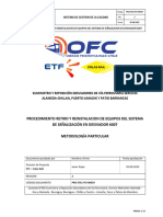 PRO-EFE1-PO-00039-R2 Procedimiento Retiro y Reinstalación de Equipos Del Sistema Señalización - Desviador AG 6007