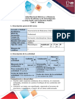 Activity Guide and Evaluation Rubric - Task 2 - Writing