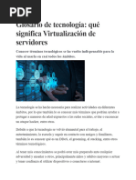 Tecnología Glosario de Tecnología