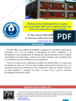 Referencias Bibliográficas Según Normatividad APA para Elaboración de Tesis de Segunda Especialidad