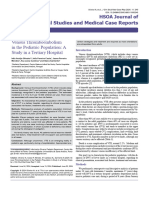 Venous Thromboembolism in The Pediatric Population A Study in A Tertiary Hospital