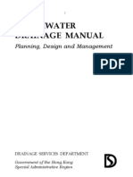 Hong Kong Stormwater Drainage Manual: Planning, Design and Management