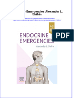 Endocrine Emergencies Alexander L. Shifrin Full Chapter PDF