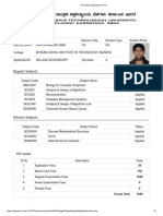 VTU Exam Application Form Savitha