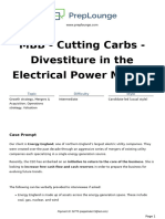 Case - MBB Cutting Carbs Divestiture in The Electrical Power Market