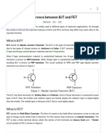 Difference Between BJT and FET