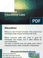 Ethics and Education Laws