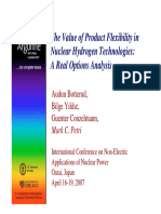 The Value of Product Flexibility in Nuclear Hydrogen Technologies - A Real Options Analysis