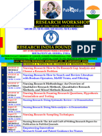 RIF's Nursing Research Workshop (15-23 Aug 2024) Brochure