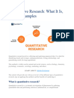 Quantitative Research