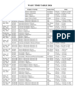 WAEC 2024 TIMETABLE Corrected