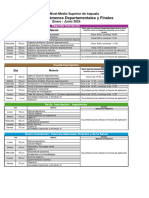 Calendario de Examenes Departamentales y Finales E-J24