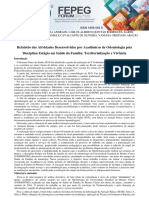 Relatório Das Atividades Desenvolvidas Por Acadêmicos de Odontologia Pela Disciplina Estágio em Saúde Da Família: Territorialização e Vivência