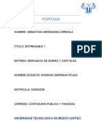 Entregable 1, Mercados de Dinero y Capitales