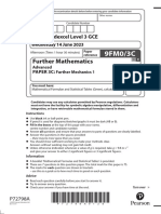 2306 9FM0 3C A Level Further Mechanics 1 June 2023 PDF