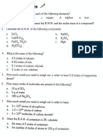 Questions On Mole Concept