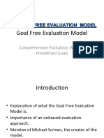 Goal Free Evaluation Model Presentation