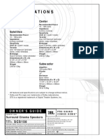 Manual Caixa Acustica SCS - 150 - OM - EN