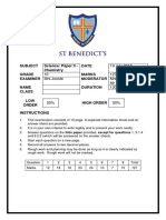 Grade 10 Chemistry Exam T2 2018 FINAL