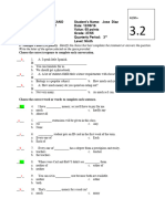 Grammar Final Test 3