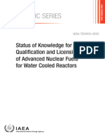 Status of Knowledge For The Qualification and Licensing of Advanced Nuclear Fuels For Water Cooled Reactors