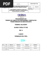 4A-6008-ODISA-7-PT-002 ODISA REV. A. Proc. de Tendido Cable Subterráneo y Montaje de Traformix