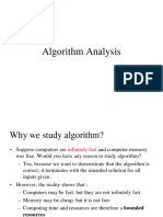 1 Analysis of Algorithm