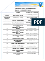 Atencion A Padres de Familia 2024