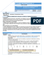 Expresión de Fracciones Como Decimales y de Decimales Como