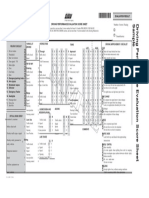 Driving Performance Evaluation Score Sheet Sample