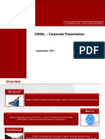 Crisil - Corporate Presentation: September, 2011