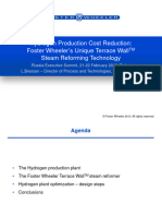 Hydrogen Production Cost Reduction - Foster Wheeler S Unique Terrace Wall TM Steam Reforming Technology