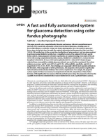 A Fast and Fully Automated System For Glaucoma Detection Using Color Fundus Photographs