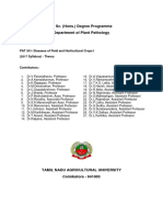 Diseases of Field and Horticultural Crops (Pathology)