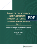 Indice Capacidades Institucionales Formacion Docente