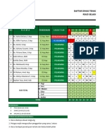 Jadwal Dinas Bedah 2024 Equator Ok