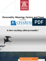 CPD - Meaning and Concept of Personality + Types