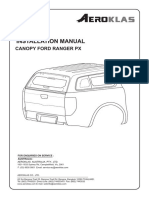 Installation Manual: Canopy Ford Ranger PX