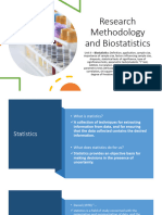 Research Methodology and Biostatistics Unit II Part I