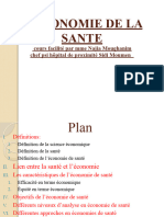 Présentation1 Economie de Santé