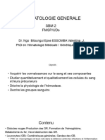 Hématologie - Générale - SBM 2 - 2022