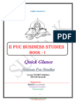 2nd Puc Business Studies Guick Glance Book Eng Version 2019-20 by Sunil K