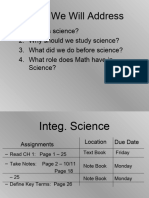 Science and The Scientific Method