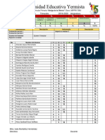 Comunidad Educativa Yermista: 4°B Registros de Evaluación Trimestre 2019-2020 Asignatura