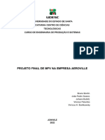 Trabalho Final MFV - Análise de Uma Empresa de Usinagem