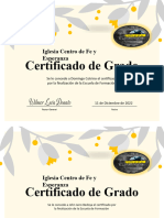 Certificado de Grado