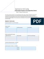 CCAC Project Concept Note - Agriculture