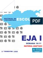 EJA I Adaptado Atividade Complementar Vol 31 Rio