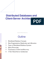 Distributed Databases and Client-Server Architectures